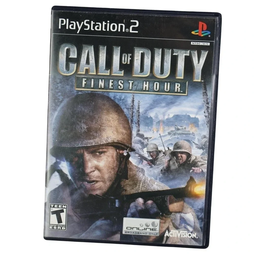 Call Of Duty: Finest Hour PlayStation 2 Video‎ Game Activision T-Teen NTSC-U/C